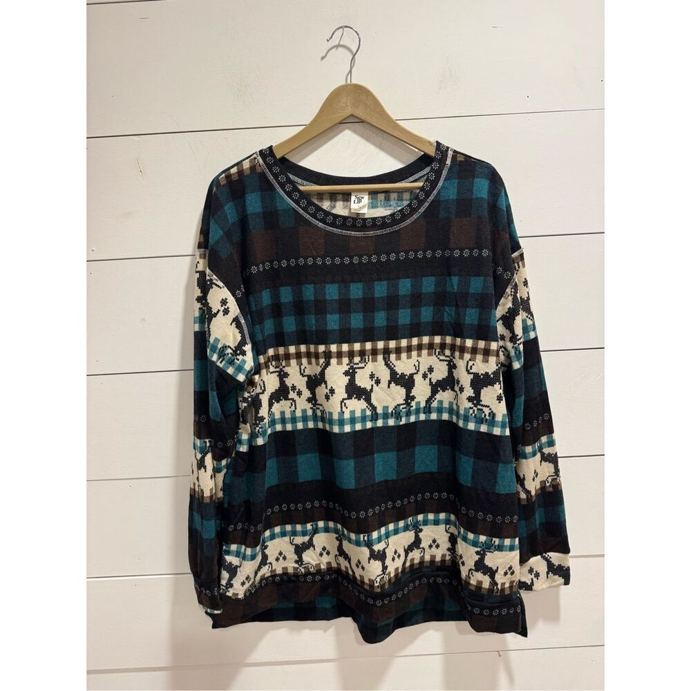 Sew in Love Women’s Winter Holiday Sweater Sz 3X